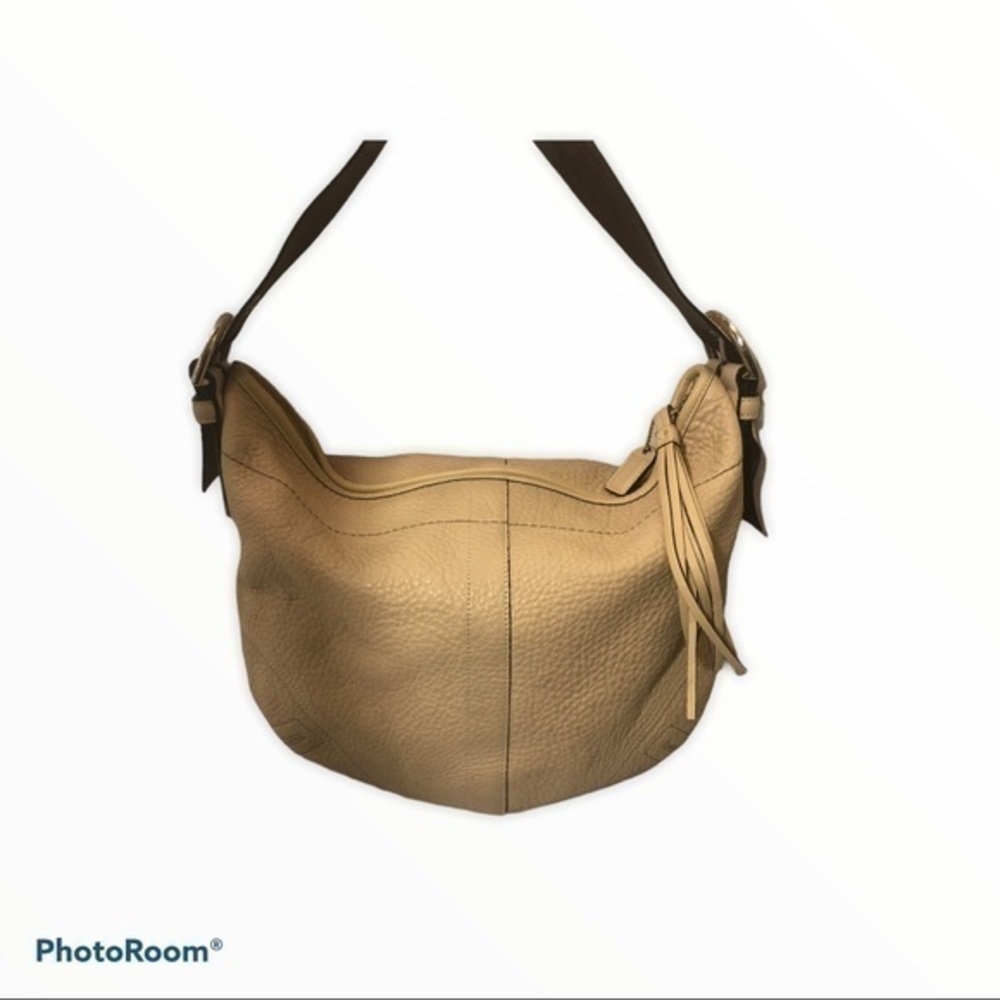 Coach vintage y2k 3227 cream penned leather soho hobo bag - Picture 3 of 16